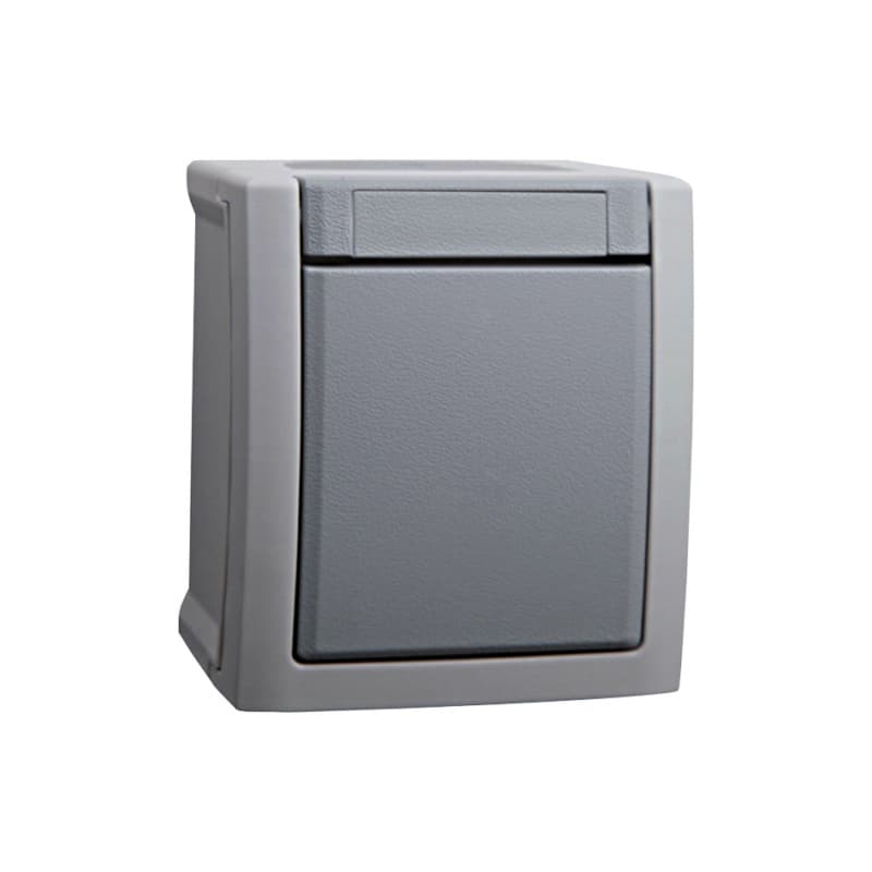 Intermediate switch, surface-mounted, damp room, IP 54