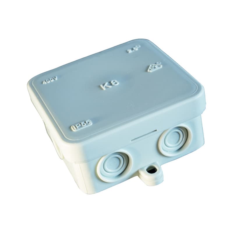 Damp-room junction box PE, 75x75x36.2 mm
