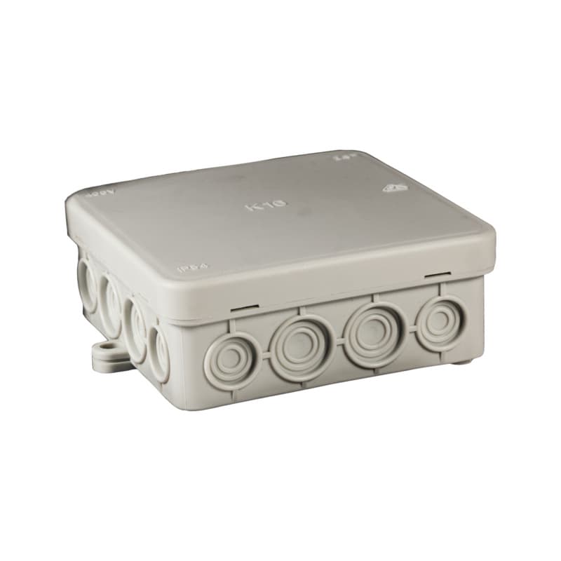 Damp-room junction box PE, 100x100x40 mm