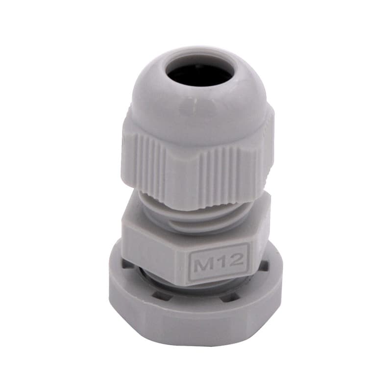 Cable glands, EN 60423/EN 62444, light grey RAL 7035, M12 x 1.5