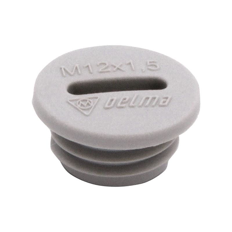 Sealing plugs, EN 60423, light grey RAL 7035, M12 x 1.5