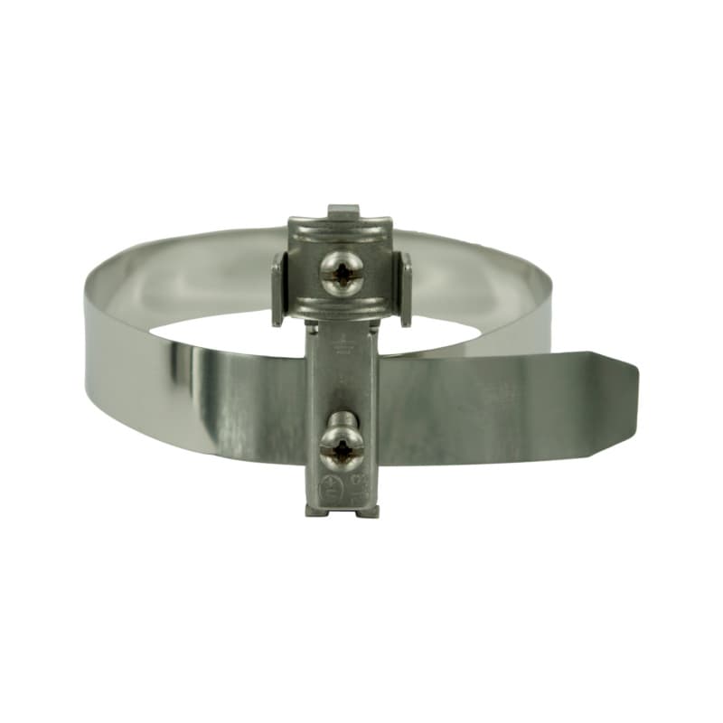 Earth clamp band, stainless steel, 8–22 mm 8.0–22.0 mm
