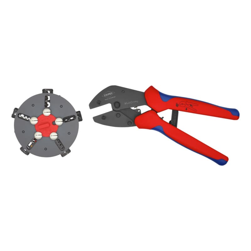 MultiCrimp crimping tool with spares magazine