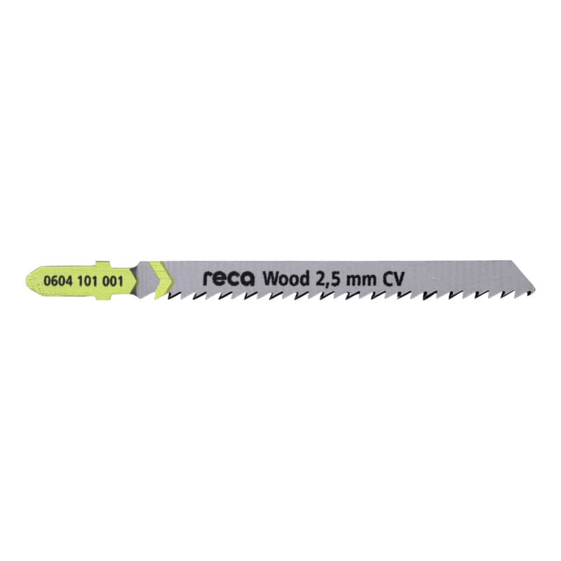 RECA Wood 2.5 mm jigsaw blade CV, tooth pitch 2.5 mm, length 75/100 mm