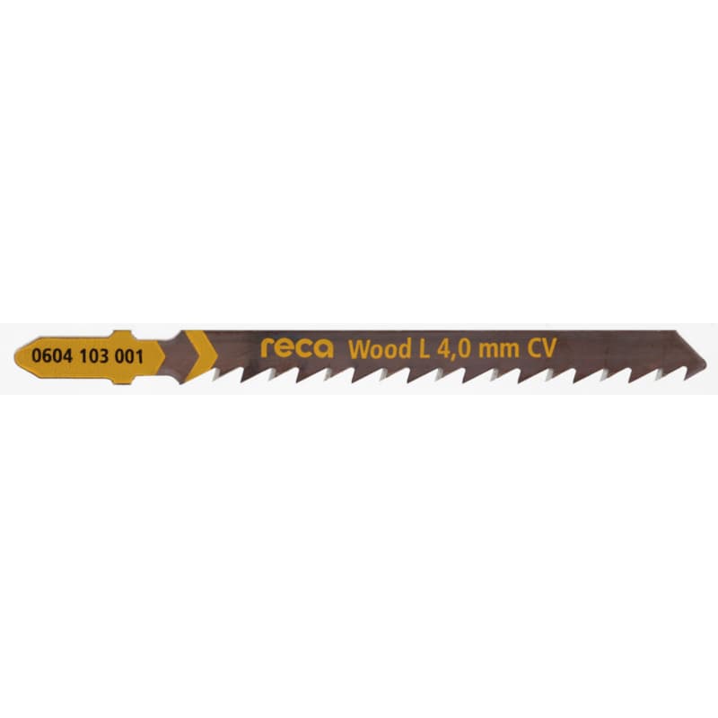 RECA Wood L 4.0 mm jigsaw blade CV, tooth pitch 4.0 mm, length 75/100 mm