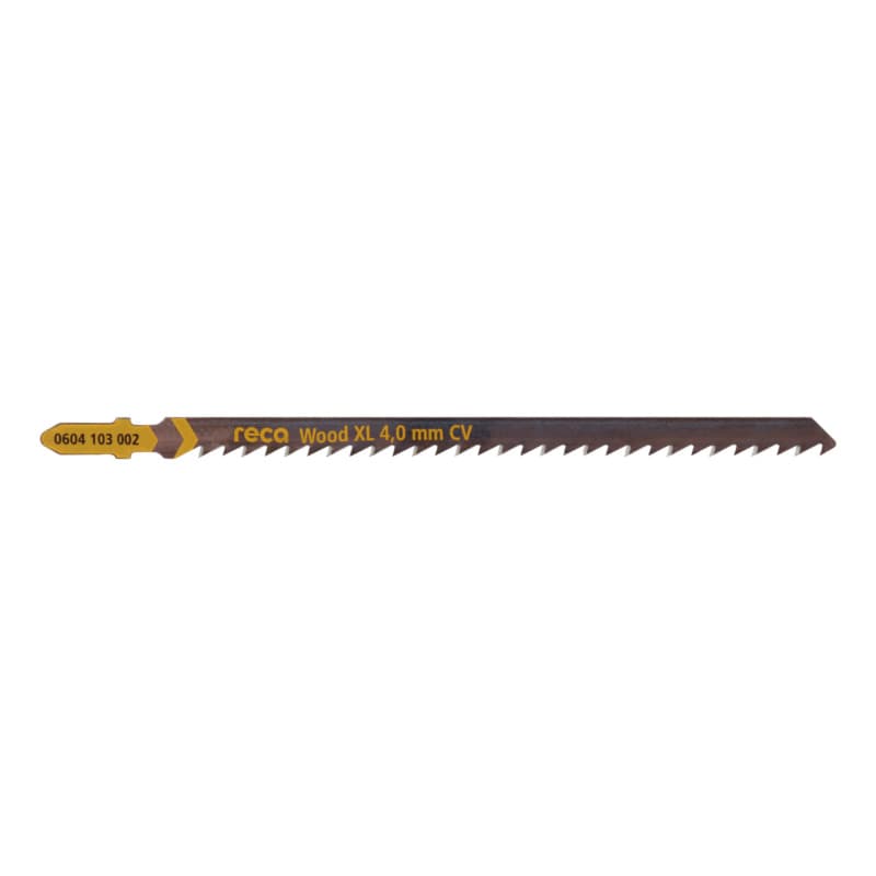 RECA Wood XL 4.0 mm jigsaw blade CV, tooth pitch 4.0 mm, length 130/150 mm