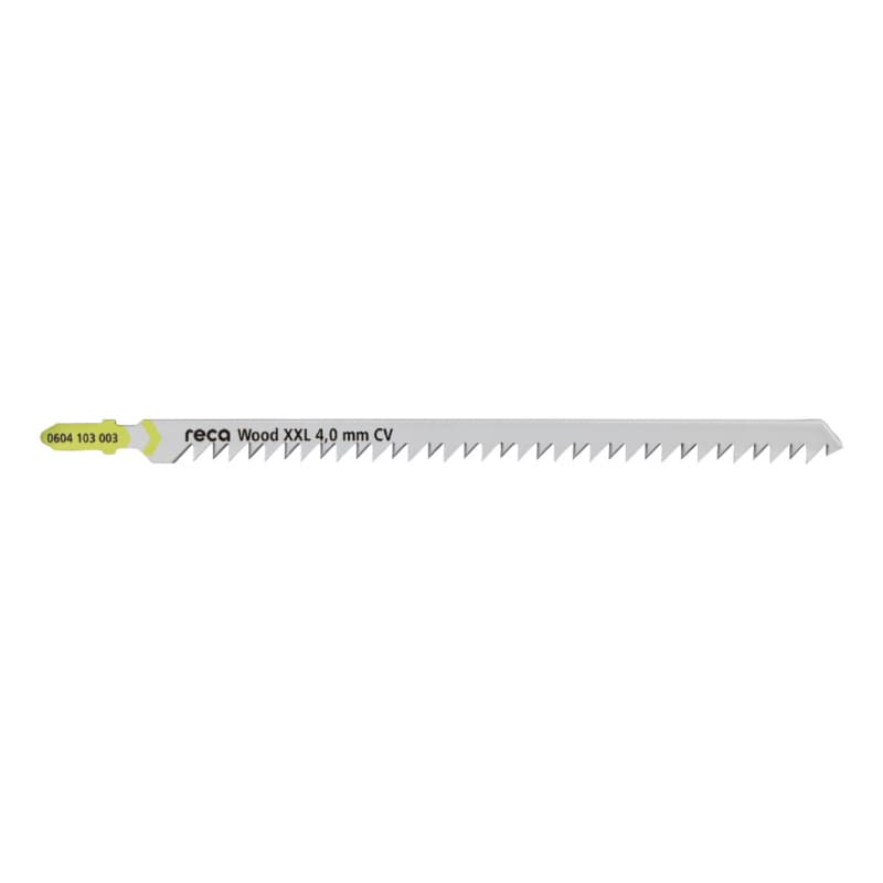 RECA Wood XXL 4.0 mm jigsaw blade CV, tooth pitch 4.0 mm, length 155/180 mm