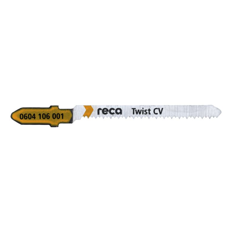 RECA Twist jigsaw blade CV, tooth pitch 1.3 mm, length 50/75 mm
