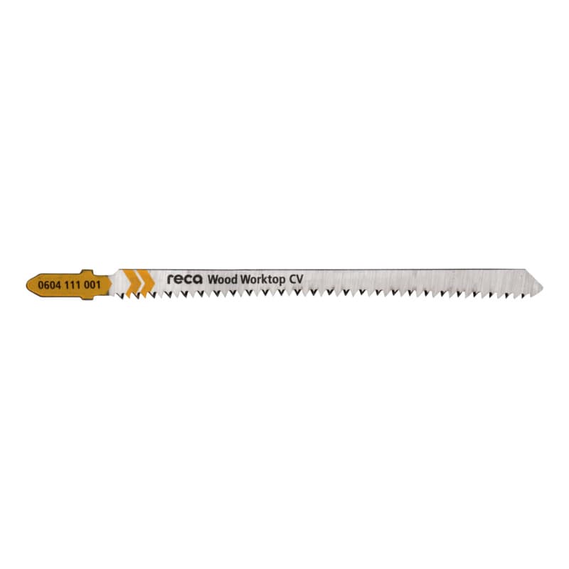 RECA Wood Worktop jigsaw blade CV, tooth pitch 2.0 mm, length 105/130 mm