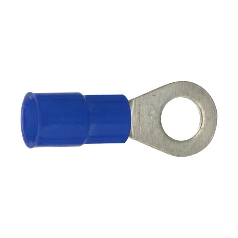 Crimp-type cable lug, ring-shaped, 46237, blue, insulated, 1.5–2.5 mm²/M4