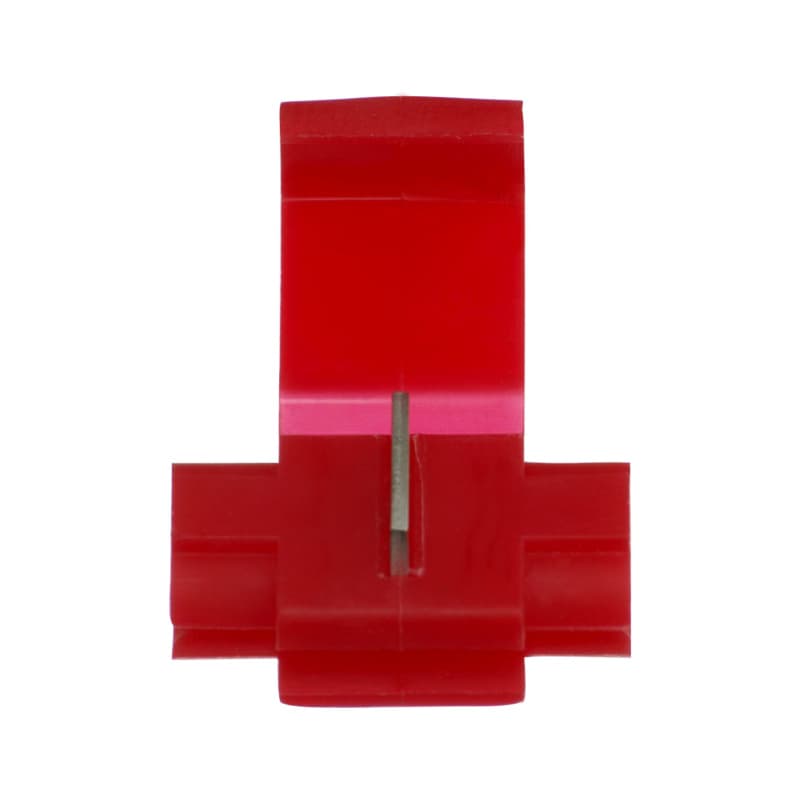 Junction connector, red, insulated, 0.5–1.5 mm²