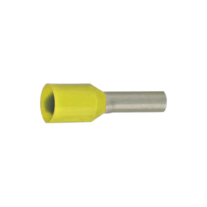 Wire end ferrules, ZF 46228 Part 4, yellow, insulated, 1 mm² x 8 mm