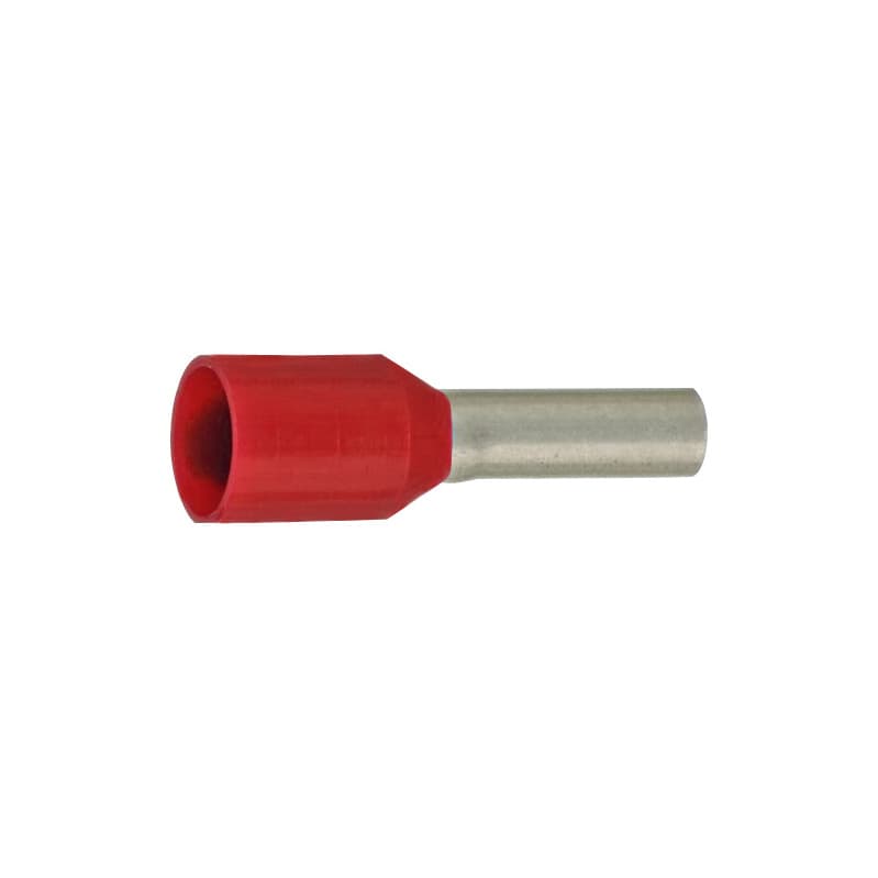 Wire end ferrules, ZF 46228 Part 4, red, insulated, 1.5 mm² x 8 mm