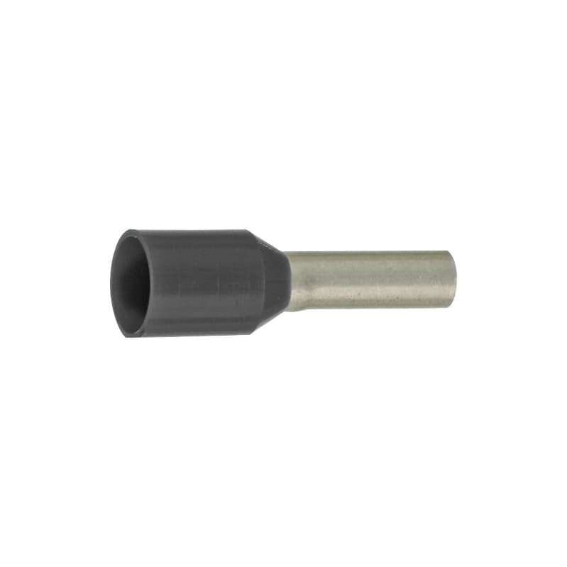 Wire end ferrules, ZF 46228 Part 4, black, insulated, 6 mm² x 12 mm