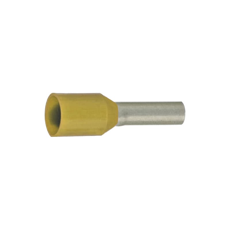 Wire end ferrules, ZF 46228 Part 4, ivory, insulated, 10 mm² x 12 mm