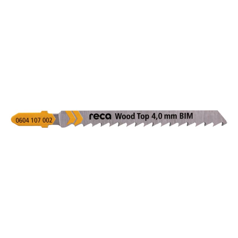 RECA Wood Top 4.0 mm jigsaw blade BiM, tooth pitch 4.0 mm, length 75/100 mm