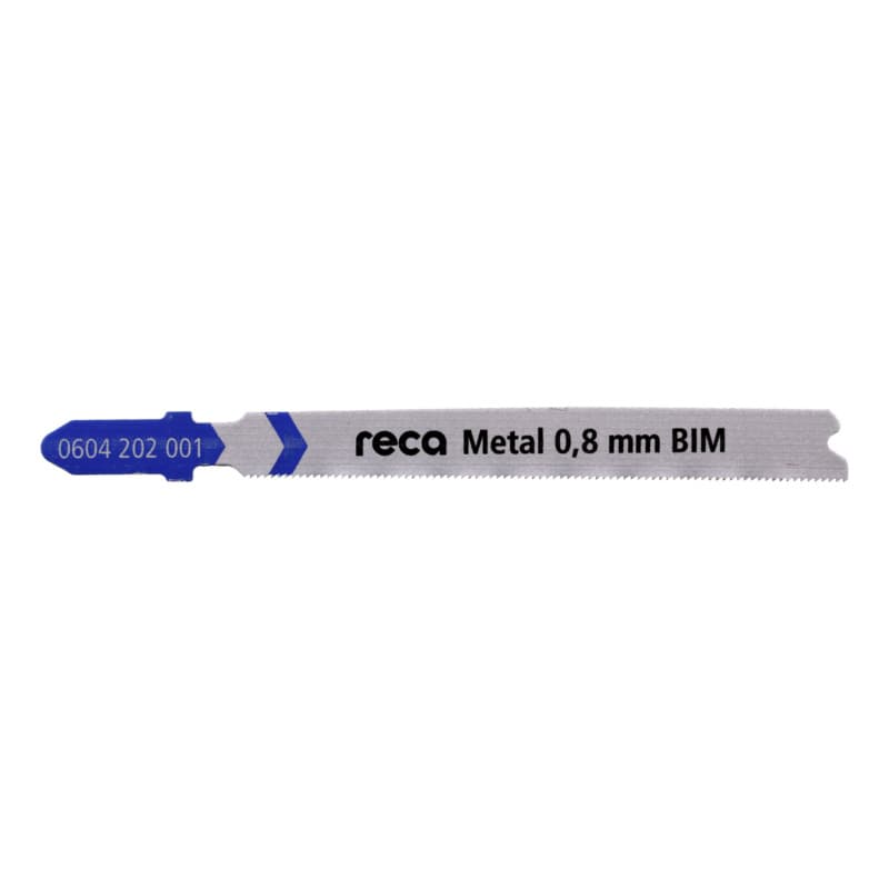 RECA Metal 0.8 mm jigsaw blade BiM, tooth pitch 0.8 mm, length 68/92 mm