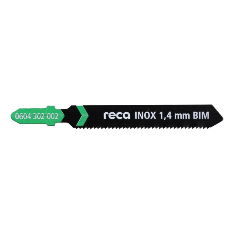 RECA INOX 1.4 mm jigsaw blade BiM, tooth pitch 1.4 mm, length 57/83 mm