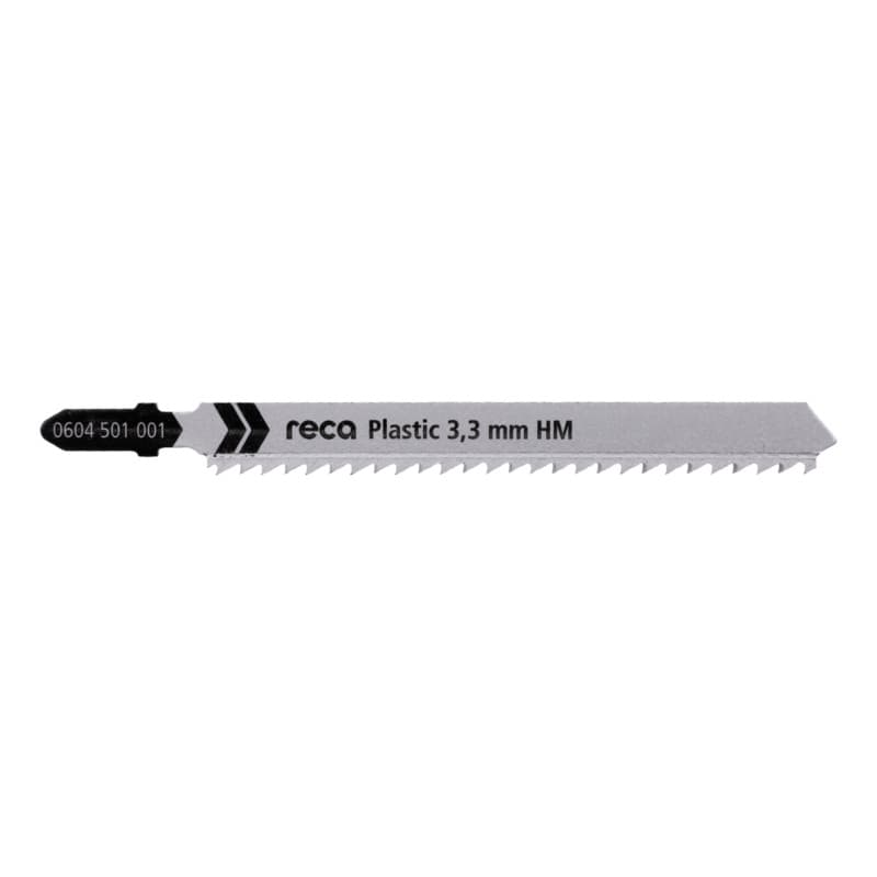 RECA HM Plastic 3.3 mm jigsaw blade HM, tooth pitch 3.3 mm, length 90/117 mm