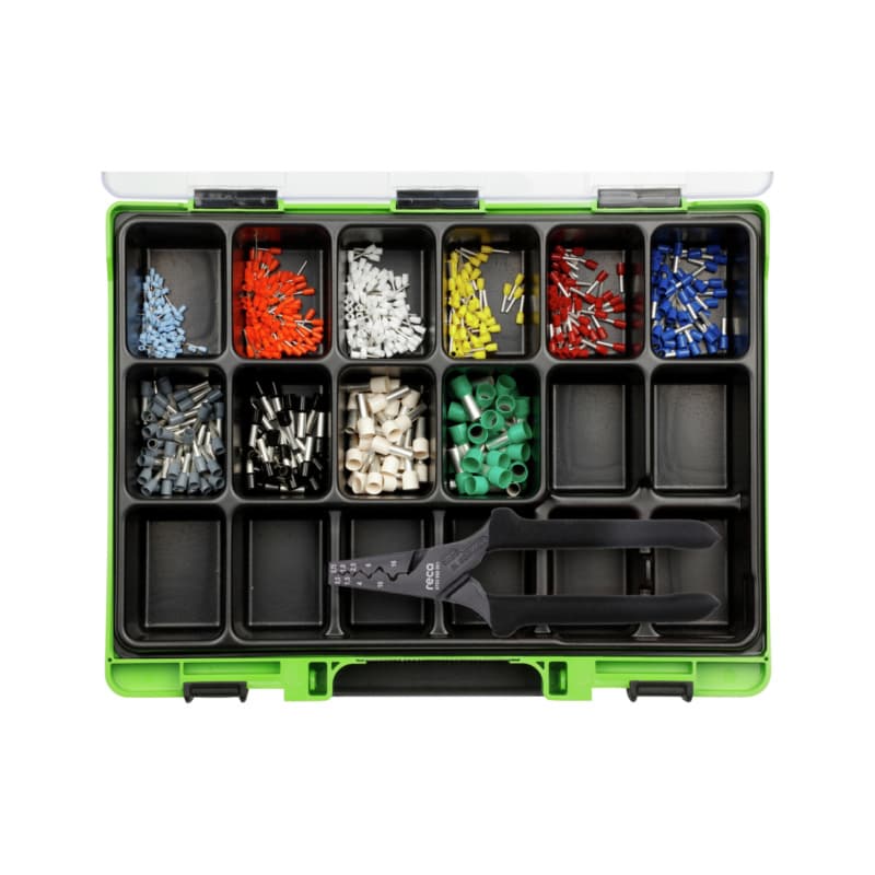 VISO wire end ferrules, insulated ZF assortment