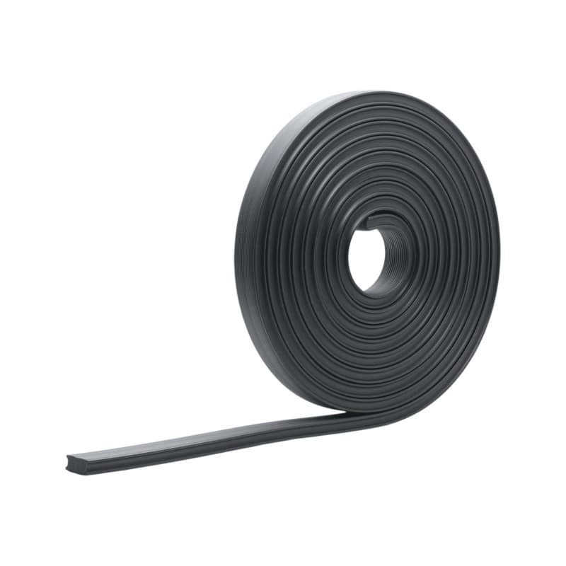 RECA TT distance profile, constr. protection, PVC, black, Shore A90, 15 x 7–10 m