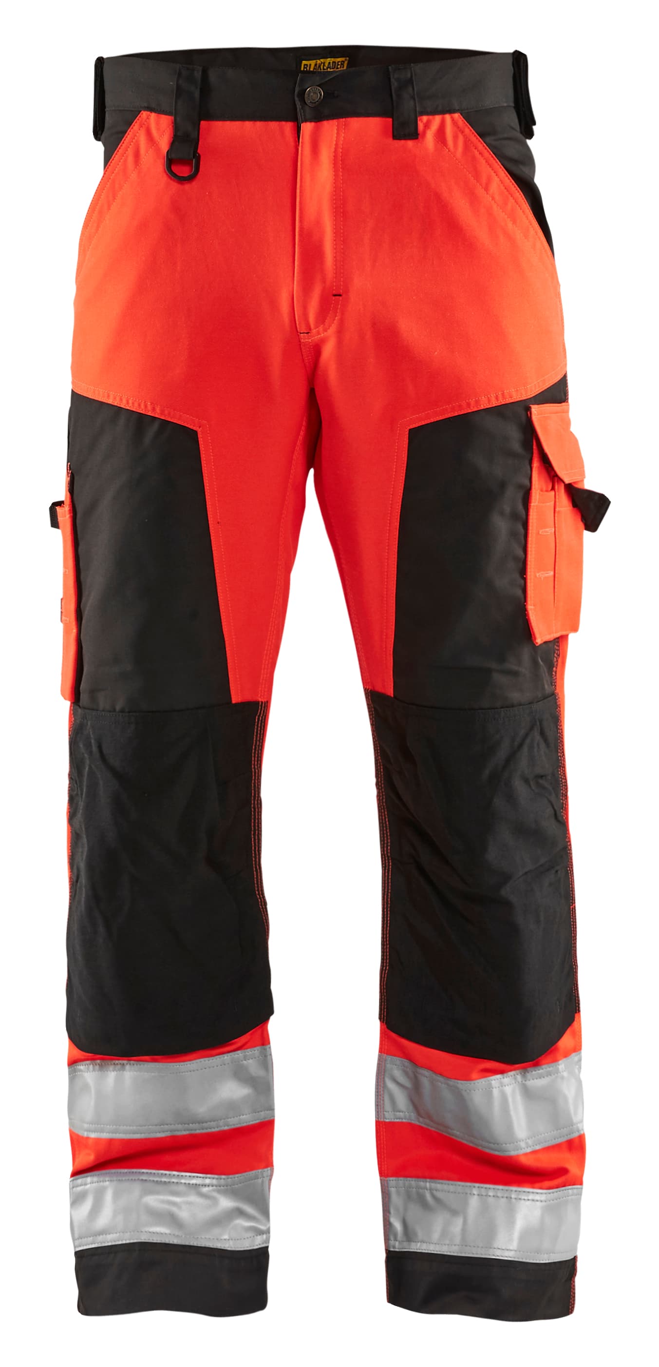 Bukser high vis, High Vis Rød/Sort, C44