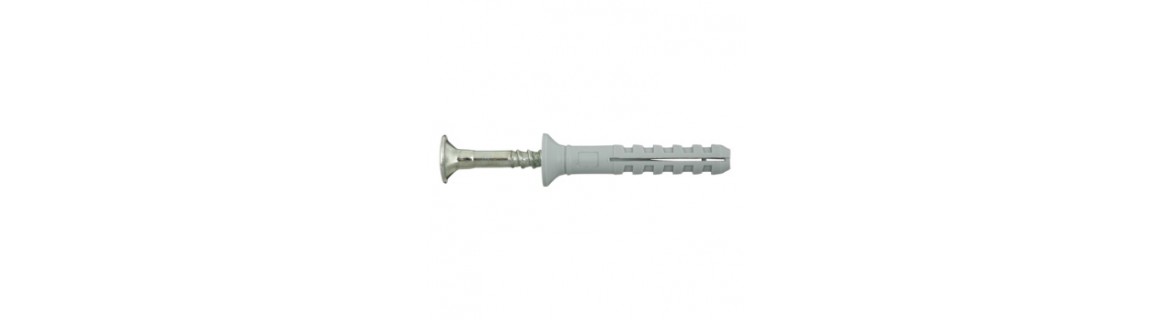 Standard nail anchor with countersunk head